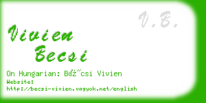 vivien becsi business card